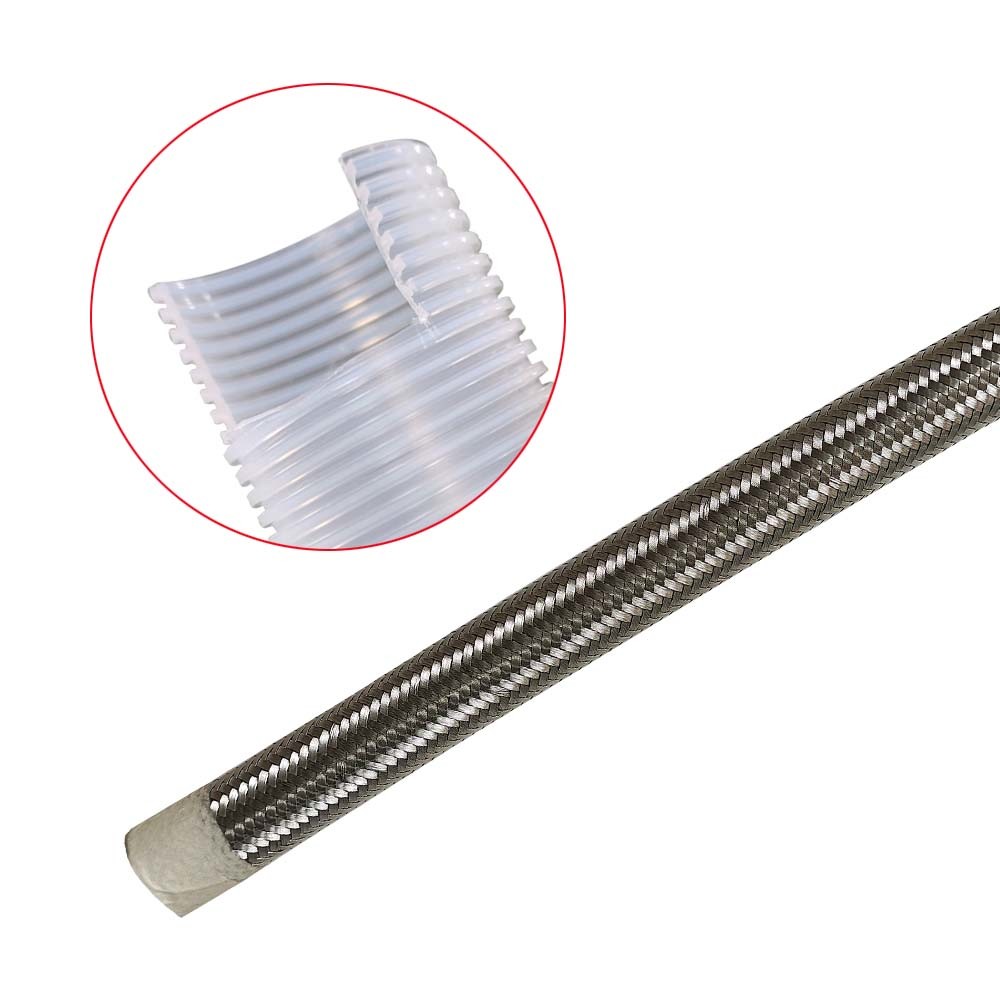 Smooth Inner Corrugated Outer Corrugated PTFE Pharmaceutical Hose